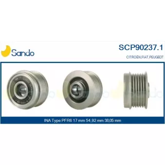 Poulie, alternateur SANDO OEM 77364797