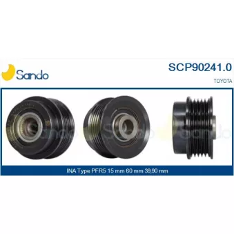 Poulie, alternateur SANDO OEM 2741533010