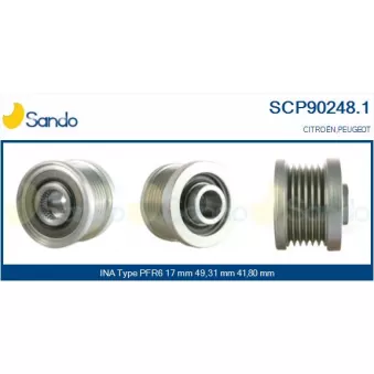 Poulie, alternateur SANDO OEM 354161 Poulie, alternateur SANDO OEM 354161