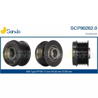 Poulie, alternateur SANDO SCP90262.0