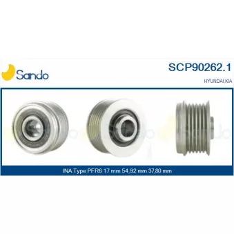 Poulie, alternateur SANDO SCP90262.1