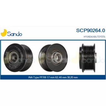 Poulie, alternateur SANDO OEM 3732125301