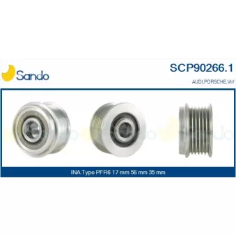 Poulie, alternateur SANDO SCP90266.1