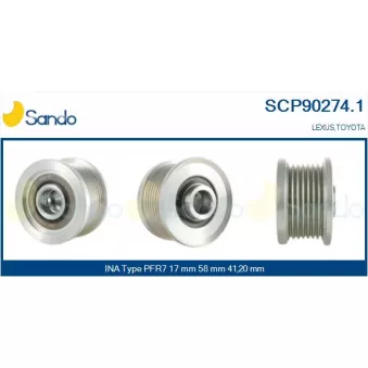Poulie, alternateur SANDO OEM 5473