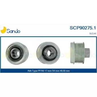 Poulie, alternateur SANDO OEM 3117184A10