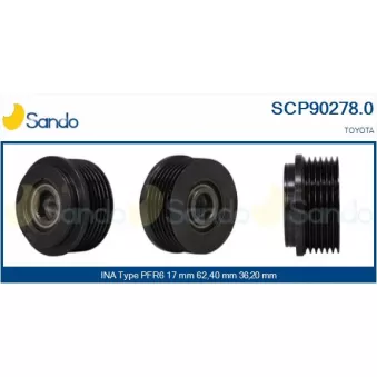 Poulie, alternateur SANDO OEM 2741533060