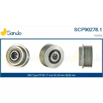 Poulie, alternateur SANDO OEM 2741533060