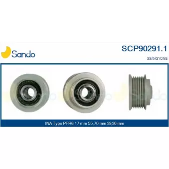 Poulie, alternateur SANDO OEM 6621553415
