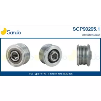 SANDO SCP90295.1 - Poulie, alternateur