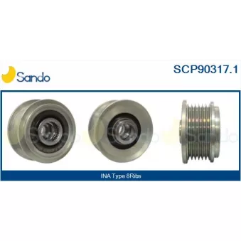Poulie, alternateur SANDO SCP90317.1