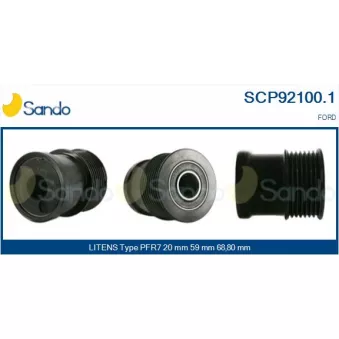 Poulie, alternateur SANDO OEM YC1T10A352AC