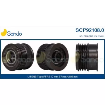 SANDO SCP92108.0 - Poulie, alternateur