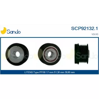 Poulie, alternateur SANDO SCP92132.1