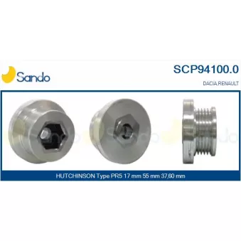 Poulie, alternateur SANDO OEM A660C300EX