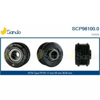 Poulie, alternateur SANDO OEM 2706027070