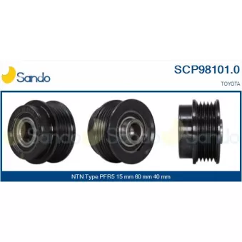 Poulie, alternateur SANDO OEM 2741533010