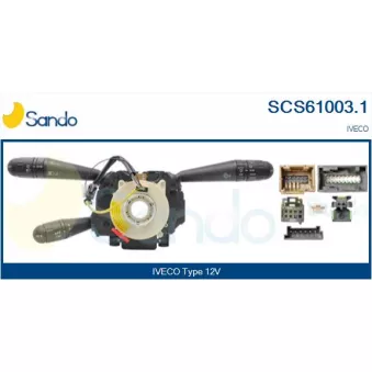 Commutateur de colonne de direction SANDO OEM 5801320123