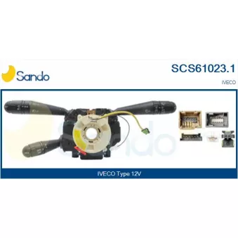 Commutateur de colonne de direction SANDO OEM 5801320122