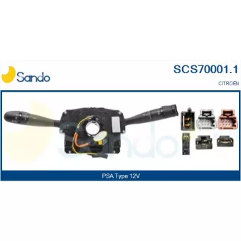 Commutateur de colonne de direction SANDO OEM 6239HE