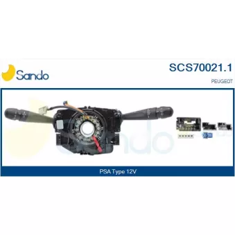 Commutateur de colonne de direction SANDO OEM 98030390ZD