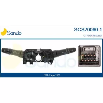 Commutateur de colonne de direction SANDO SCS70060.1