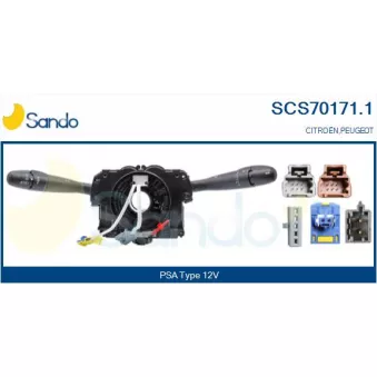 Commutateur de colonne de direction SANDO SCS70171.1
