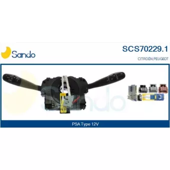 Commutateur de colonne de direction SANDO OEM 98062000XT