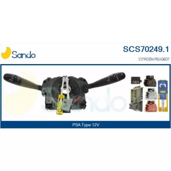 SANDO SCS70249.1 - Commutateur de colonne de direction