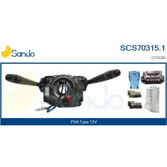 SANDO SCS70315.1 - Commutateur de colonne de direction