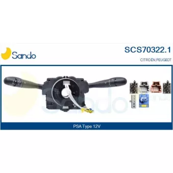 Commutateur de colonne de direction SANDO OEM 6242xy