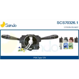 Commutateur de colonne de direction SANDO OEM 6239pq