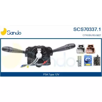 SANDO SCS70337.1 - Commutateur de colonne de direction