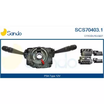 Commutateur de colonne de direction SANDO SCS70403.1