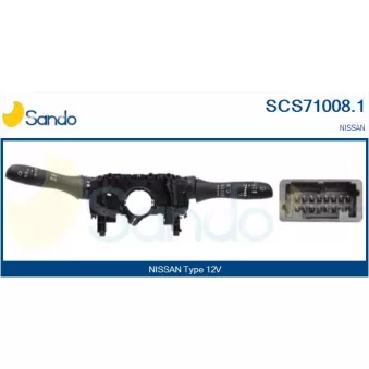 Commutateur de colonne de direction SANDO OEM 255603ZL0A