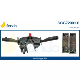 Commutateur de colonne de direction SANDO OEM 1e0066120