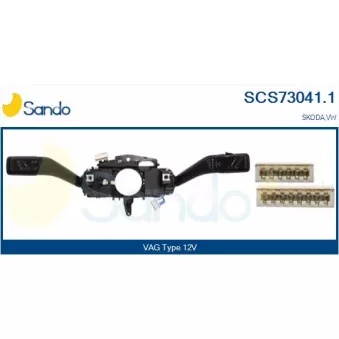 Commutateur de colonne de direction SANDO OEM 5K0953513K9B9