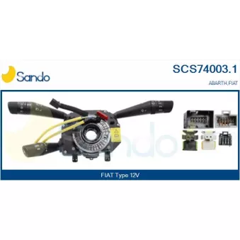 Commutateur de colonne de direction SANDO OEM 735521318