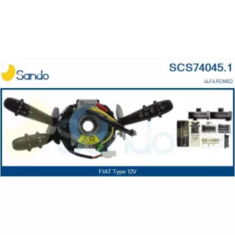 SANDO SCS74045.1 - Commutateur de colonne de direction