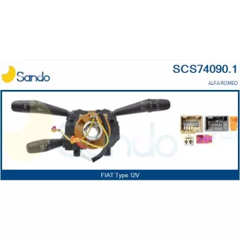 Commutateur de colonne de direction SANDO OEM 156080978