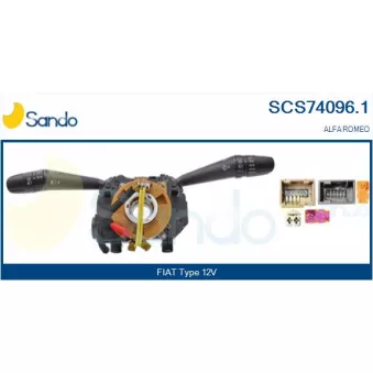 SANDO SCS74096.1 - Commutateur de colonne de direction