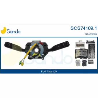 Commutateur de colonne de direction SANDO SCS74109.1