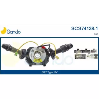 Commutateur de colonne de direction SANDO OEM 735314880