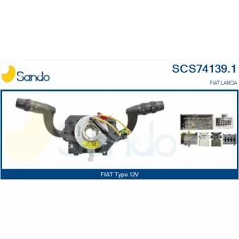 Commutateur de colonne de direction SANDO OEM 735361943