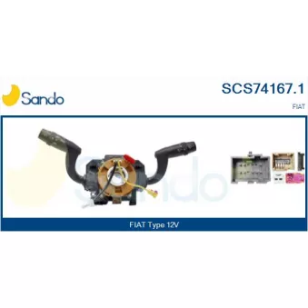 Commutateur de colonne de direction SANDO OEM 735602953 Commutateur de colonne de direction SANDO OEM 735602953