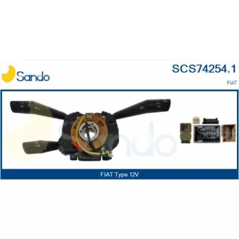 Commutateur de colonne de direction SANDO OEM 735707946