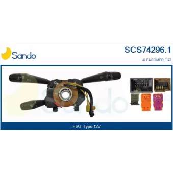 SANDO SCS74296.1 - Commutateur de colonne de direction