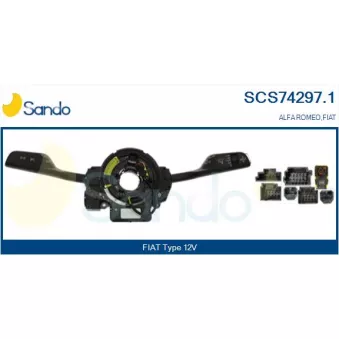 Commutateur de colonne de direction SANDO SCS74297.1