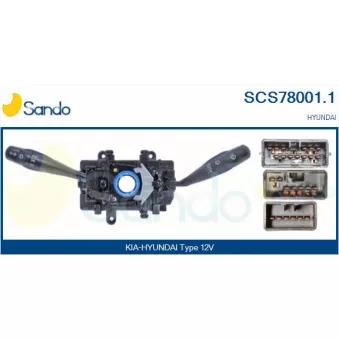 Commutateur de colonne de direction SANDO SCS78001.1