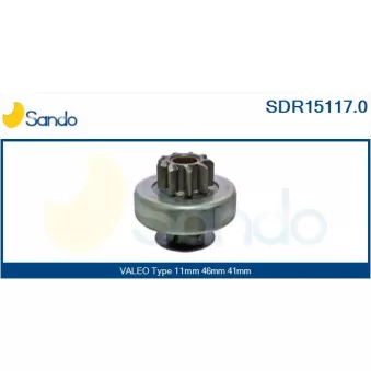 Pignon, démarreur SANDO SDR15117.0