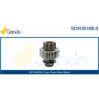 Pignon, démarreur SANDO SDR35106.0